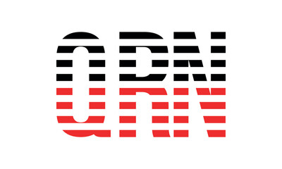 QRN three initial letter iconic line negative space minimal logo design vector template. monogram, abstract, wordmark, business, typography, minimalist, brand, company, flat, modern, unique, simple