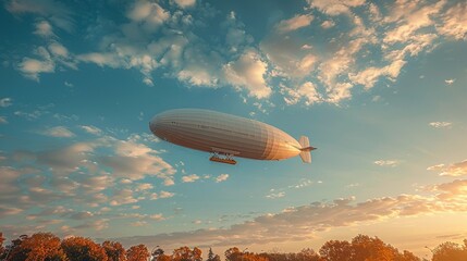 Obraz premium zeppelin in the sky