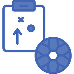 Clipboard Vector Line Filled Blue Icon
