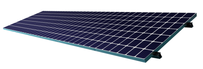 solar panel on stand, isolated	