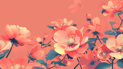 Style flower illustration