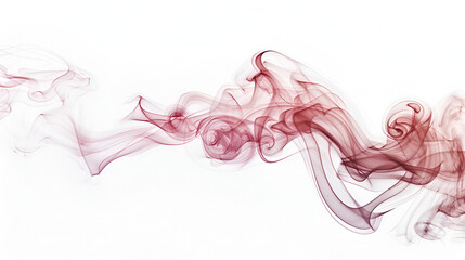 purple  and red contrast smoke isolated on a white background, abstract background smoke curves and wave ,Abstract colored wave smoke on white background