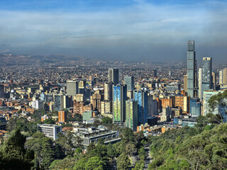 Aerial view of Bogotá from Montserrat Bogotá. Colombia - 750104817