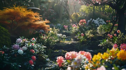Obraz na płótnie Canvas Serenity in Stone: Finding Peace in a Zen Garden Oasis