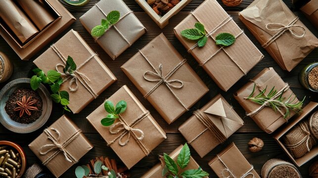 Sustainable packaging solutions for e-commerce, appealing to eco-conscious consumers.