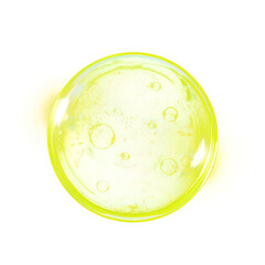 Soap foam bubbles isolated on transparent png.