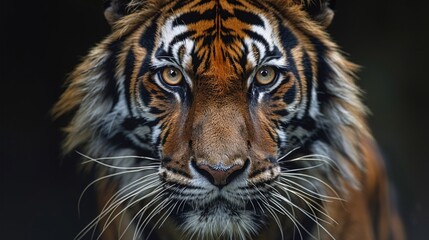 Majestic Tiger in Natural Habitat Generative AI