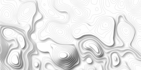 Fototapeta premium Lines Topographic contour lines vector map seamless pattern. Geographic mountain relief. Abstract lines background. Contour maps. Vector illustration, Topo contour map design.