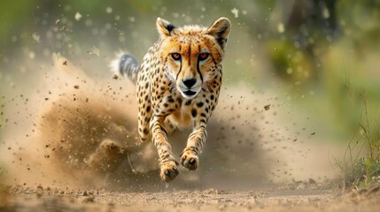 Cheetah's Elegance Captured at High Speed