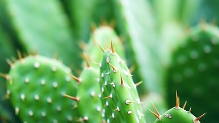 A rustic macro shot captures the texture of a cactus, a tropical plant, with shallow depth of field, offering a natural background with succulent appeal.