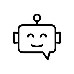 Chat Bot icon. Simple element illustration. Chat Bot symbol design from Artificial Intelligence collection. Can be used in web and mobile.