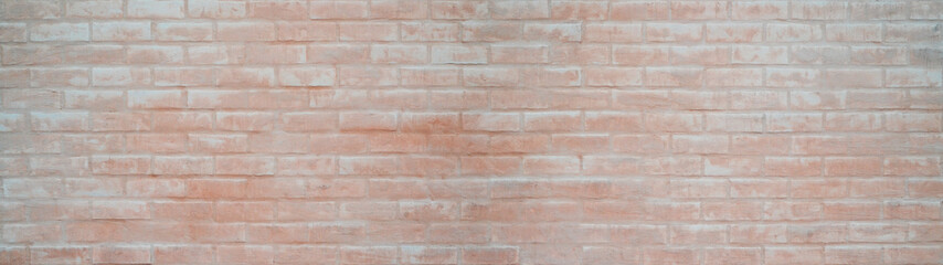Abstract pink white colored painted damaged rustic brick wall brickwork stonework masonry...