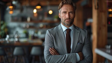 A Successful Businessman Portrait Generative AI