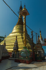 Fototapeta premium Monument tower of Shwesayan pagoda, Dala