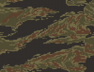 
pixel camouflage seamless vector pattern, modern fabric texture.
