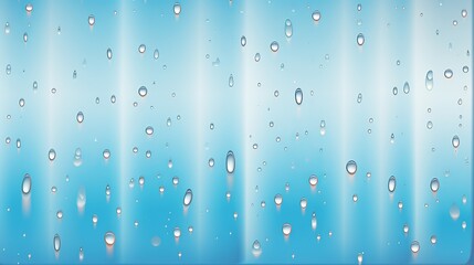 An illustrated depiction showcases raindrops on windows.