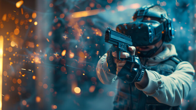 Immersive Virtual Reality Shooting Game Experience