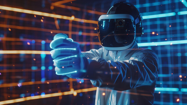 Interactive Virtual Reality Interface with Haptic Feedback Gloves