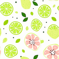 Guava pattern banner wallpaper simple background
