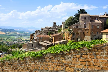 Fotobehang View of the medieval hill town of Orvieto, Umbria, Italy © Jenifoto