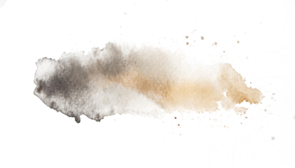 Isolated watercolor stain for backgrounds