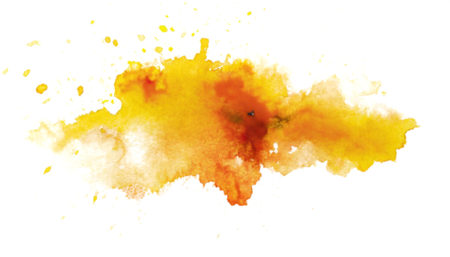 Isolated watercolor stain for backgrounds