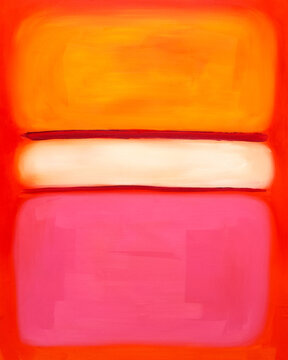 Abstract oil painting in Rothko style