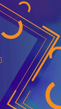 Dynamic abstract shape background. Geometric shapes loop animation. Modern background.. Geometric shapes loop animation. Modern background.