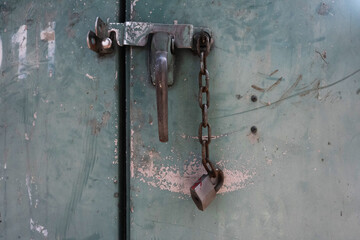 old rusty dirty key locker