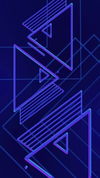 Dynamic abstract shape background. Geometric shapes loop animation. Modern background.. Geometric shapes loop animation. Modern background.