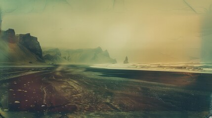 Landscape photos evoke a vintage, old-school, nostalgic ambiance, showcasing calm colors reminiscent of Polaroid images
