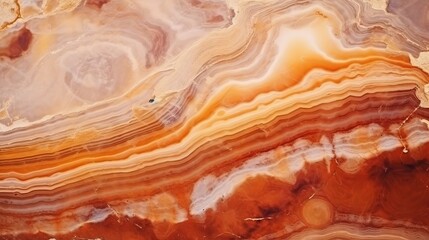 The intricate texture of onyx gemstone is revealed in a macro shot, forming a captivating background.