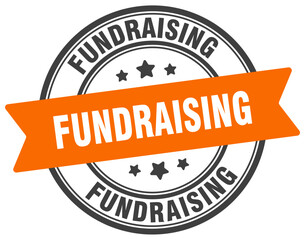 Obraz premium fundraising stamp. fundraising label on transparent background. round sign