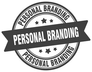 personal branding stamp. personal branding label on transparent background. round sign