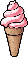 Ice cream clipart design illustration