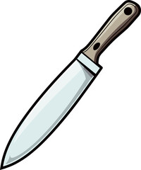 Kitchen knife clipart design illustration