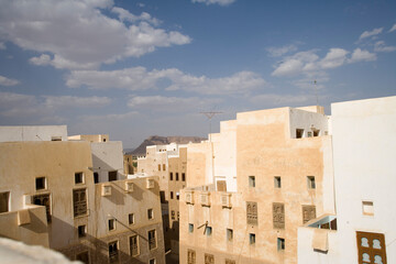 Yemen Shibam view on a sunny winter day