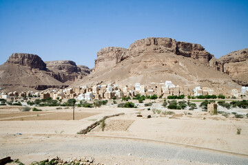 Yemen Shibam view on a sunny winter day
