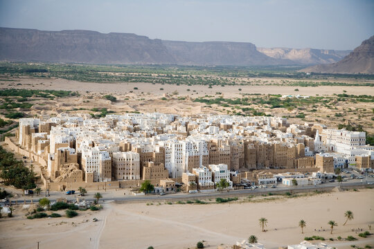 Yemen Shibam view on a sunny winter day