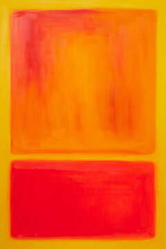 Abstract oil painting in Rothko style