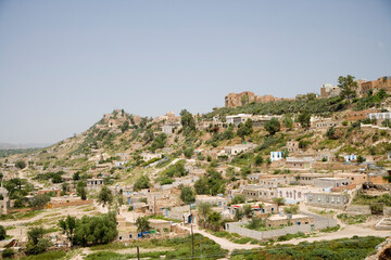 Obraz premium Yemen landscape on a sunny winter day