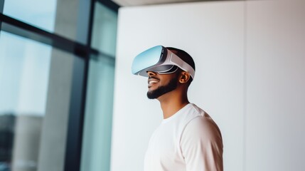 Immersive Virtual Reality Experience: People Wearing VR Goggles