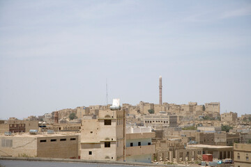 Yemen Shekharah city view on a sunny winter day