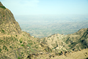 Yemen mountain landscape