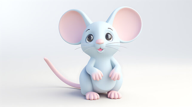 Adorable Illustrated Mouse
