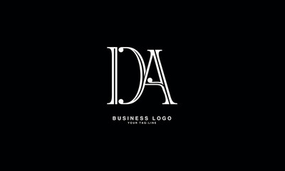 DA, AD, D, A, Abstract Letters Logo Monogram