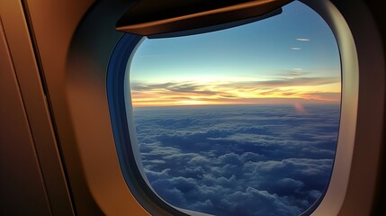 Enjoying the view of the moon through a plane window captures the essence of Ramadan Mubarak.