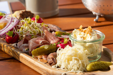 Bavarian snack board