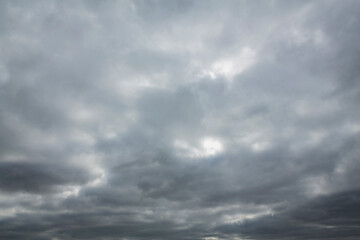 The background of storm clouds before a thunderstorm at dawn.