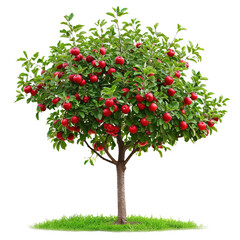 Apple Tree on white or transparent background